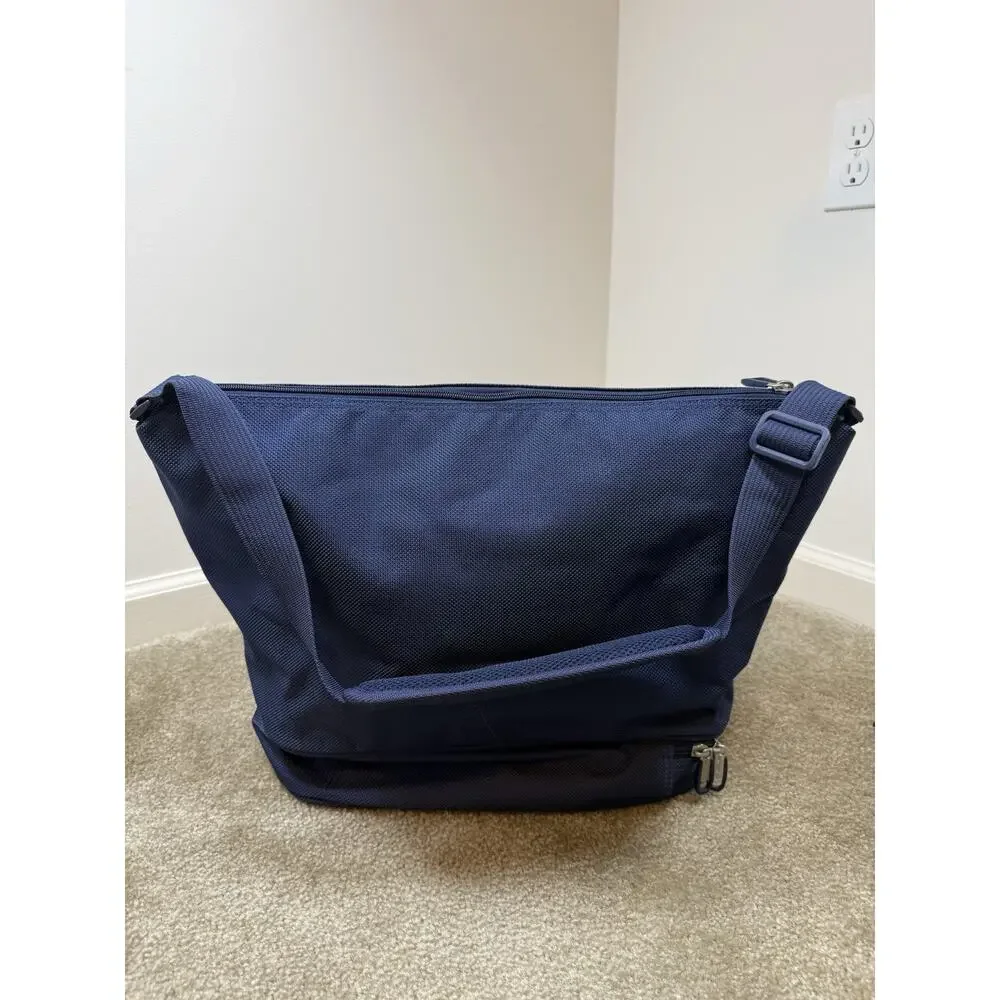 Samsonite Blue Shoulder Travel Bag Weekender Luggage Carry On Overnight Vacation